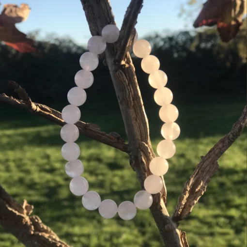 Bracelet quartz rose 8mm