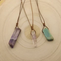 mix collier amazonite et améthystes