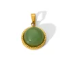 pendentif en aventurine verte naturelle