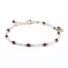 bracelet pierre de lune et grenat