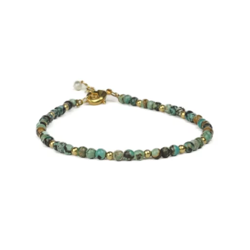 bracelet turquoise 3mm vue face