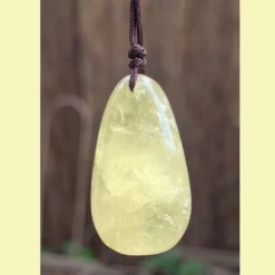 collier brute en citrine